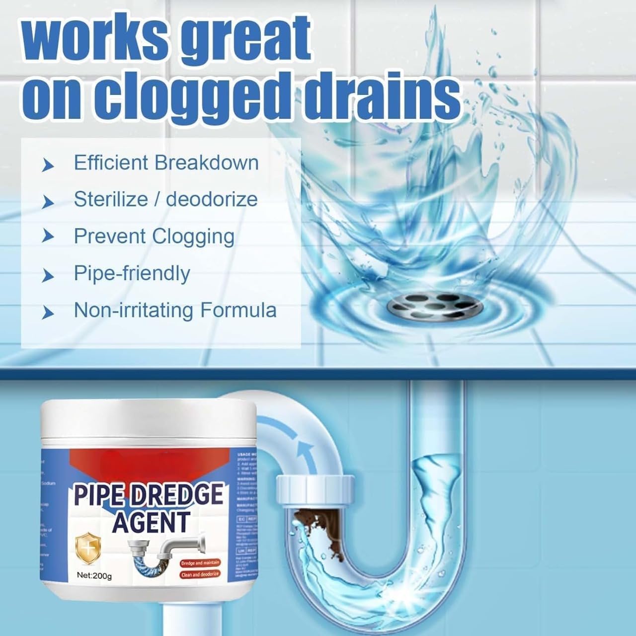 Powerful Pipe Dredging Agent