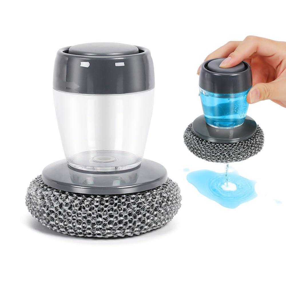 Soap-Dispensing Palm Brush — included in this GOMANBY bundle