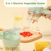 4 in 1 Portable Electric Vegetable Cutter Set