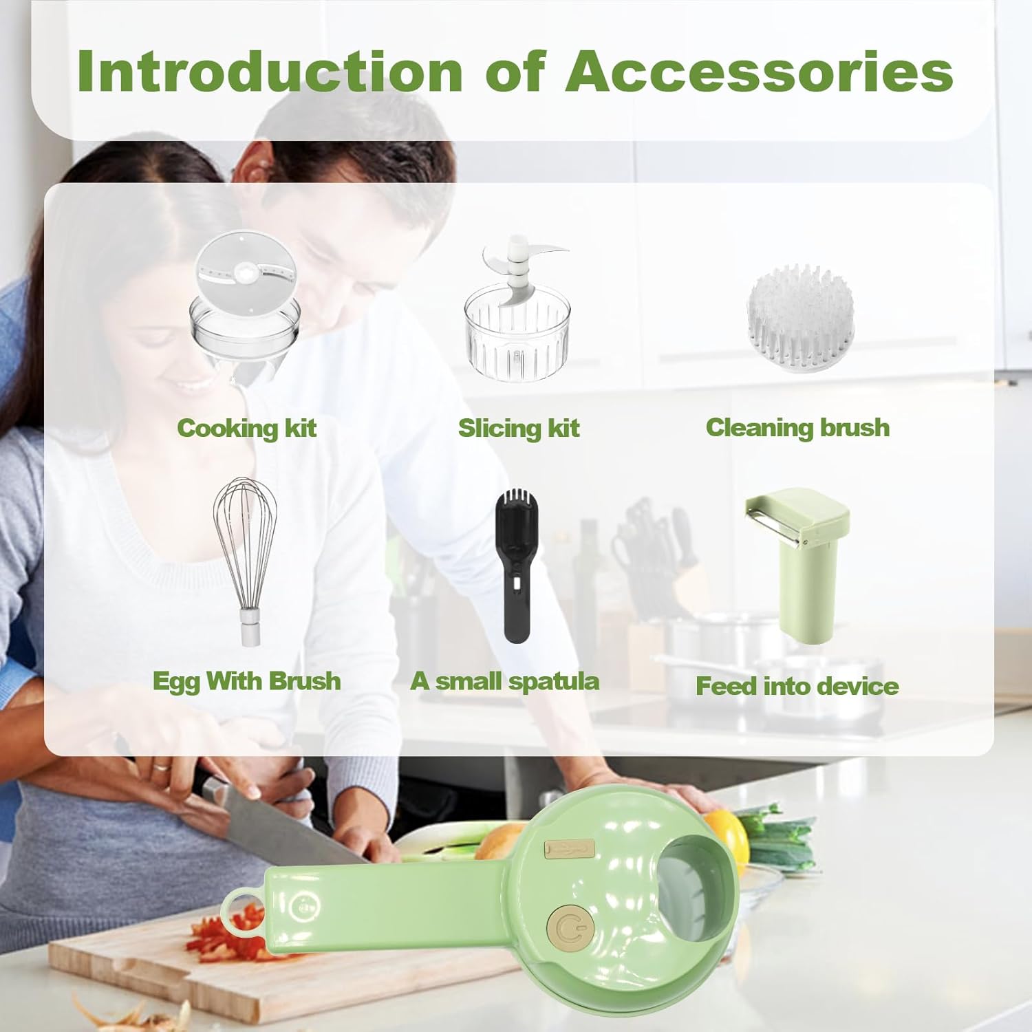 4 in 1 Portable Electric Vegetable Cutter Set
