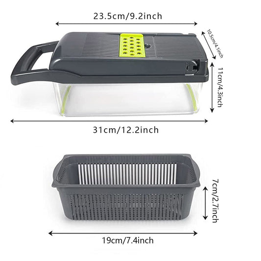 15-in-1 Vegetable Chopper & Mandoline Slicer — Kitchen Gadget