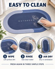 Dry Step Bath Mat easy cleaning and care instructions