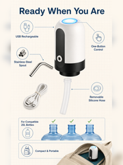 EasyPour Pump charging accessories and compatibility features