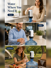 EasyPour Pump use cases for home office and outdoors