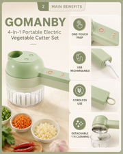 4 in 1 Electric Vegetable Cutter main benefits