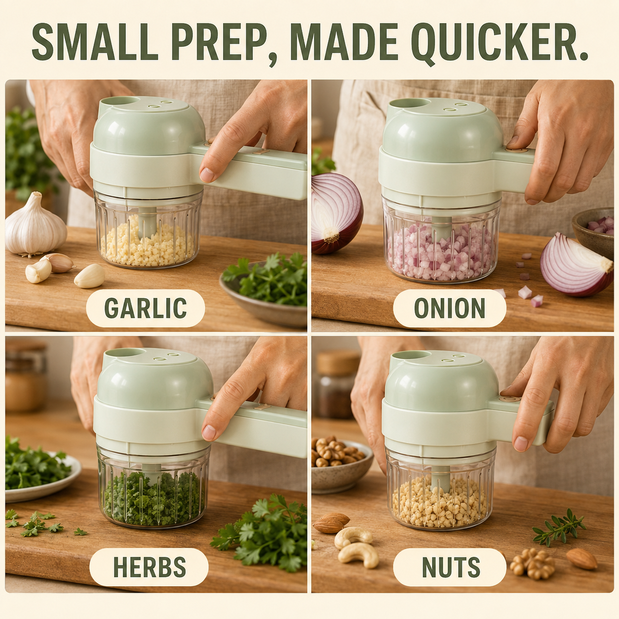 4 in 1 Electric Vegetable Cutter use cases