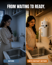 Instant Geyser before and after effect