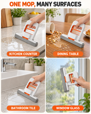 GOMANBY Smart Squeeze Mop for kitchen, bathroom and desktop spill cleaning