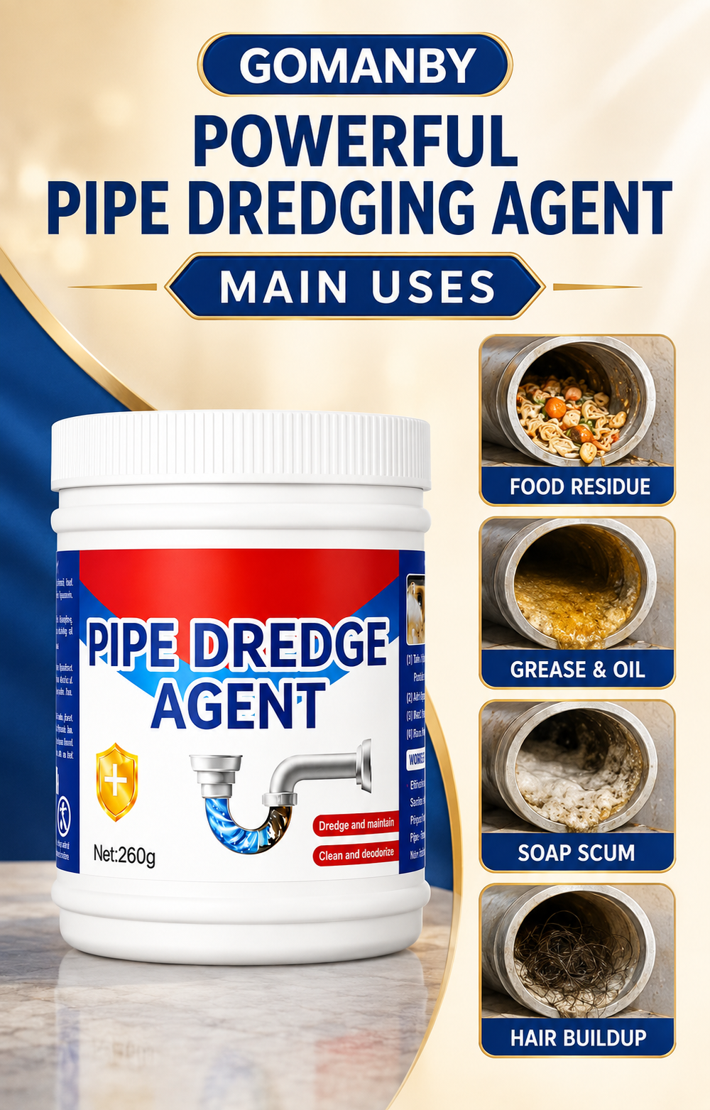 Powerful Pipe Dredging Agent main uses
