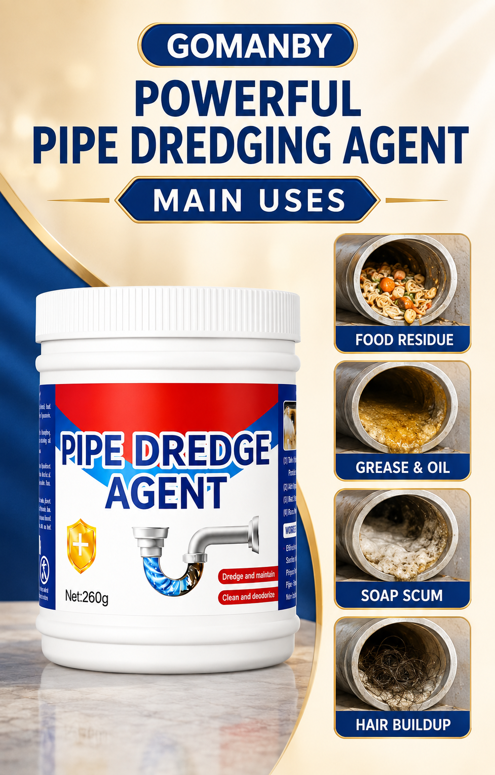 Powerful Pipe Dredging Agent main uses