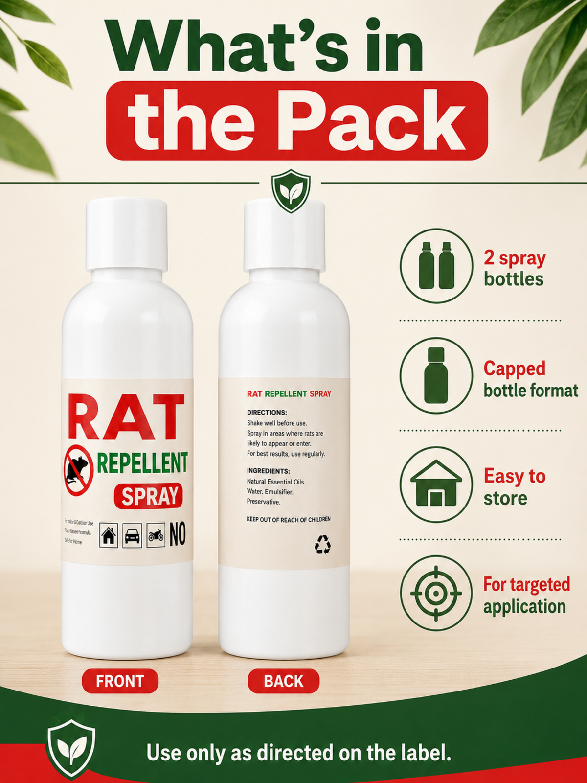 Rodent Guard Spray Duo pack and specifications