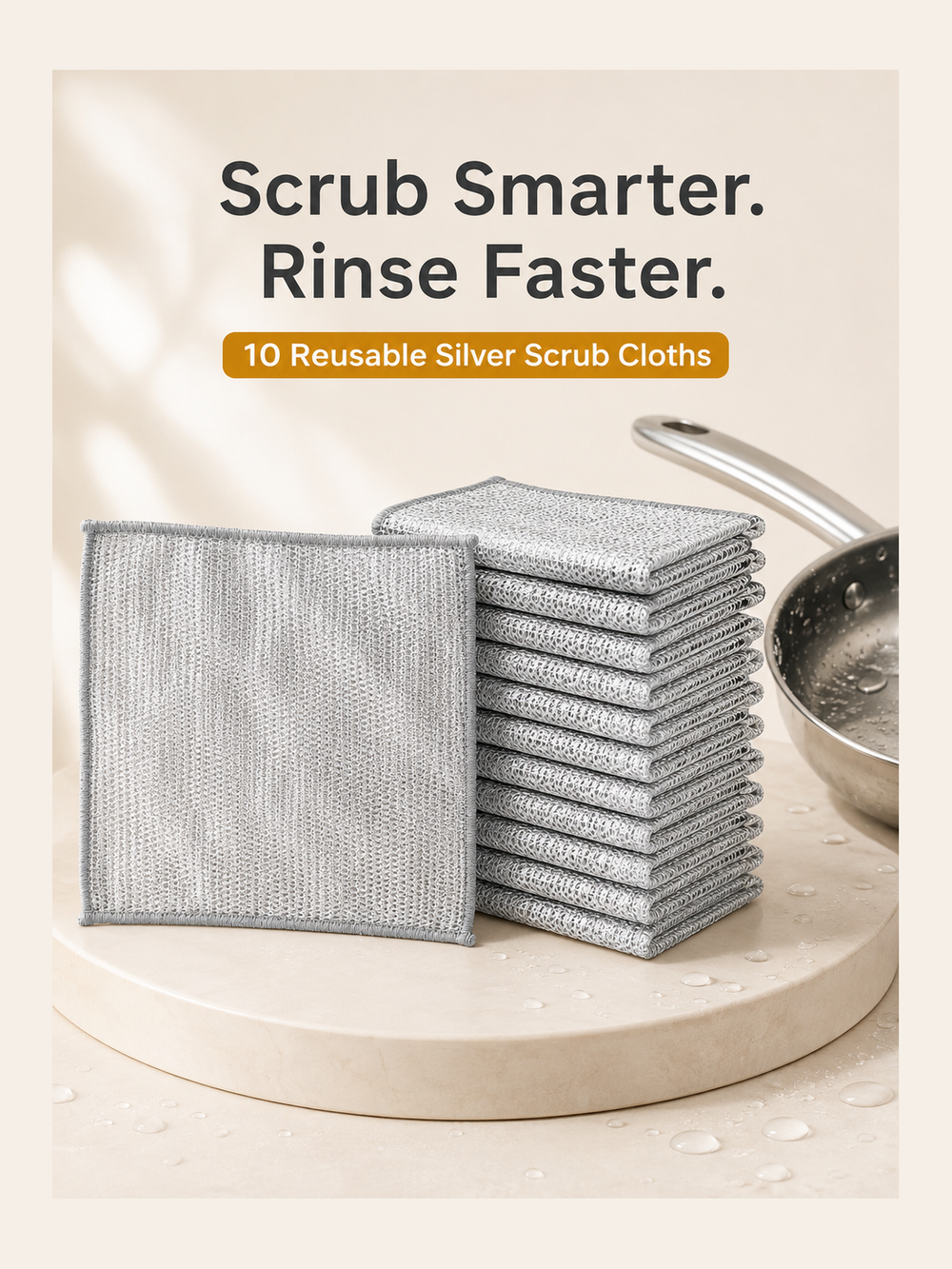 Silver Scrub Cloth premium 10 pack hero
