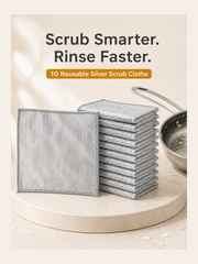 Silver Scrub Cloth premium 10 pack hero