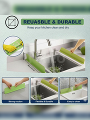 Dry Sink Guard Duo reusable flexible and easy-clean features