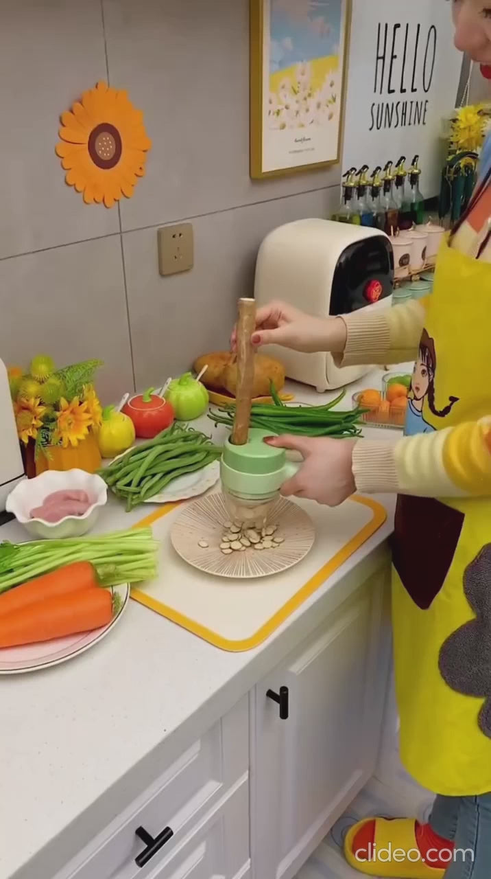 4 in 1 Portable Electric Vegetable Cutter Set original supplier demonstration video